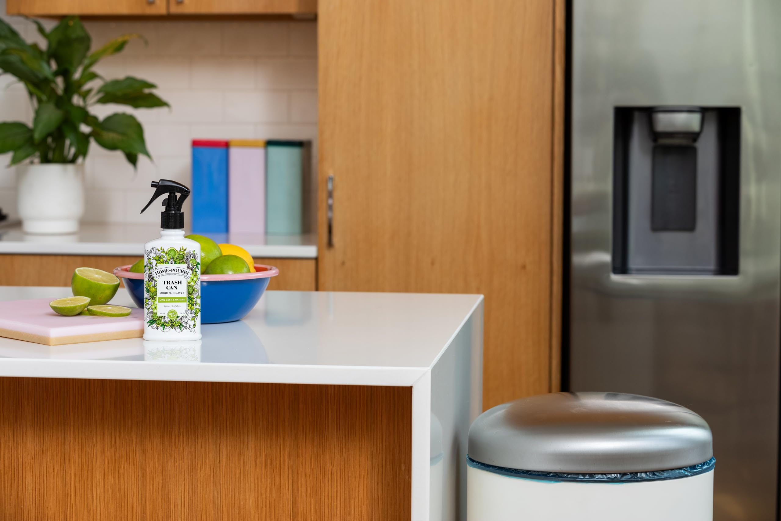 Home-Pourri Trash Can Odor Freshener, 8 Fl Oz - Lime Zest and Matcha