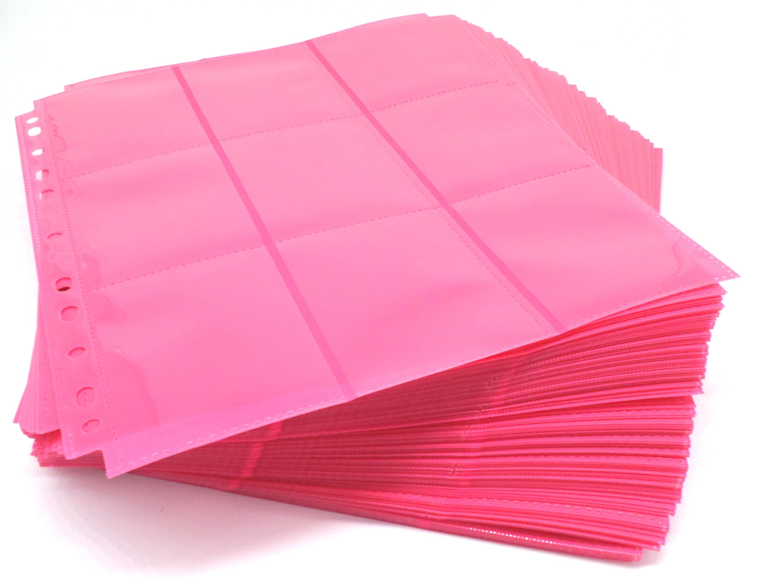 docsmagic.de 100 18-Pocket Pages Pink - Sideloading - 11 Holes - MTG PKM YGO
