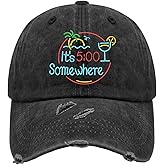 Jimmy Music Buffett Accessories Hats Its 5 Oclock Some Where Baseball Cap Mom Hat Pigment Black Womens Bucket