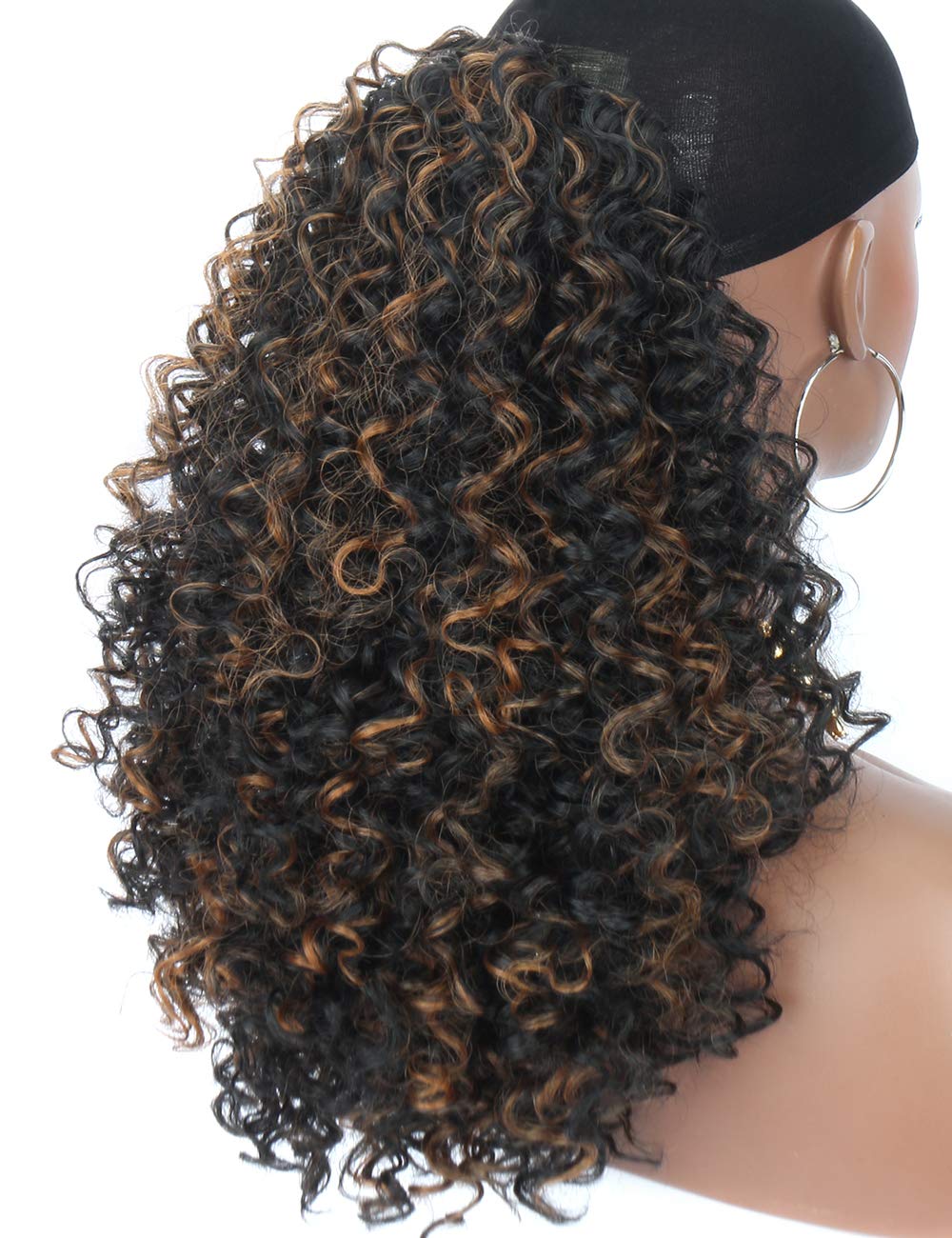 Amazon Com Kalyss Long Lightweight Black Brown Highlights