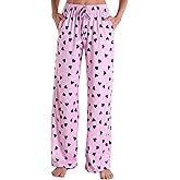 Crexomi Womens Comfy Lounge Pants Loose Yoga Pant Drawstring Soft Pajama Pants with Pockets Regular and Plus Size