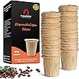 Fanativita Disposable Coffee Filters for My K-Cup, K-Carafe, Cuisinart SS-RFC and Other Large Reusable Filter Cups (Unbleached 100 Count)