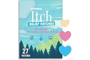 OUKKEN Itch Relief Patches for Kids 27 Colorful Patches, Anti Itch Stickers, Fast Bite Itch Relief, Reduce Swelling Itching, Summer Travel Essentials for Outdoor, Camp, Hiking