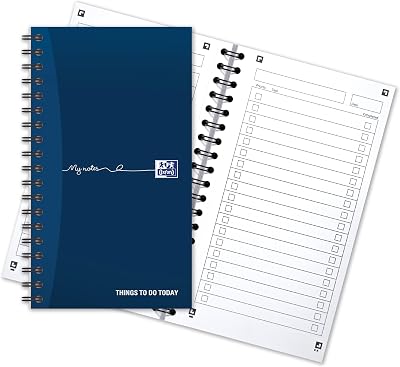 Oxford My Notes To Do List Notebook Navy Blue 230 Pages Wirebound