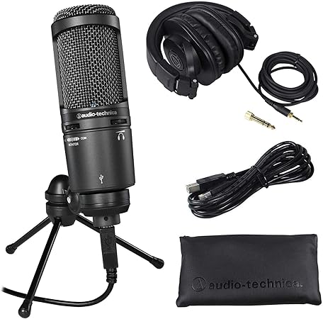 Amazon Co Jp Audio Technica Atusb Cardioidコンデンサーusbマイク Ath M30 Xヘッドホン 家電 カメラ
