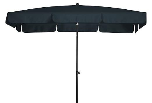 Absolut wasserdichter Gartenschirm Waterproof 260x150 von Doppler mit UV-Schutz 80, Farbe anthrazit