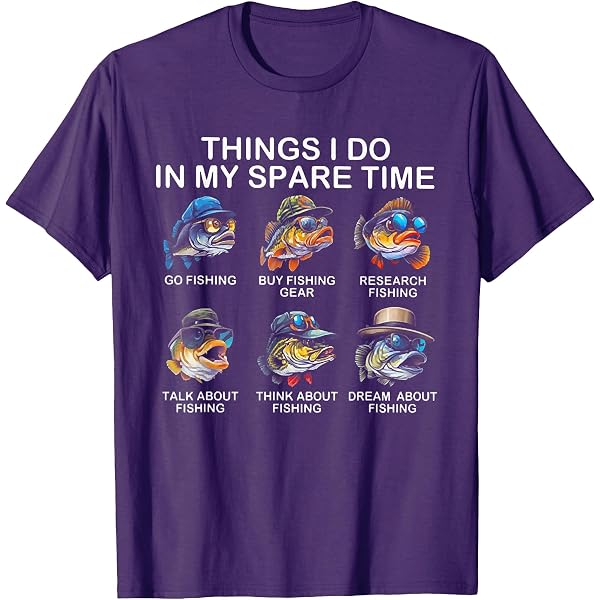 Amazon.com: Things I Do In My Spare Time Funny Fishing T-Shirt