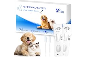 GENERIC 2 Pack Dog and Cat Pregnancy Test Kit at Home, Urine Testing, Accurate Results in 5 Minutes, Easy to use, Painless, high Accuracy Rate up to 99%, for pet Dog and cat Health Monitoring