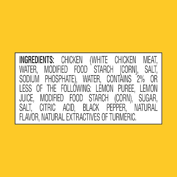 STARKIST CHICKEN CREATION ZESTY LEMON PEPPER, SINGLE SERVE POUCH, 2.6 OZ