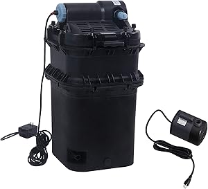 SUMGREEN Koi Pressure Biofilter Pond Garden Pond Pump Filter, Koi Pond Filter with Cleaning Function, Up to 3100 Gallons (Pond Pump+Upgraded Filter)