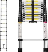 Neo Extendable Portable Foldable Telescopic Ladder EN131 3.8M Steel