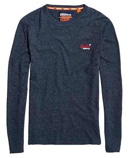 Superdry Herren Orange Label Vintage Embroidery L/S Tee Langarmshirt