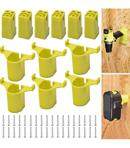 Fennoral Batteriehalter Für Ryobi 18V – Wandhalterung Mit 3 Slots, Inkl. Schrauben (2 Stück)