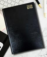PaulStore 2026 Page A Day Hard Backed Diary A4 A5 A6 Black view 2