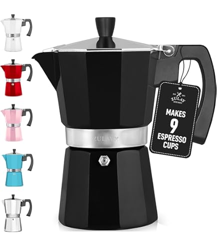 Amazon.com: Zulay Moka Pot Espresso Stovetop Coffee Maker - Leak