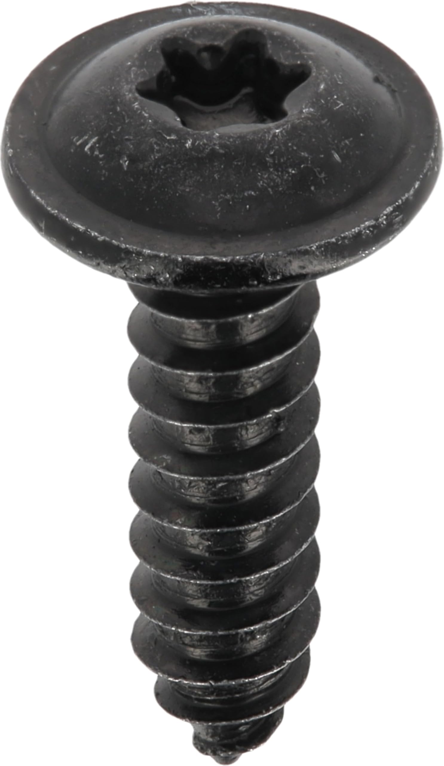 20 x Black Zinc Plated Round Head Wide Tapping Screws RLX Torx 4.8mm x 19mm NFE 25-655