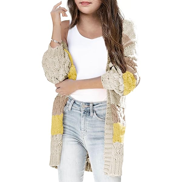 Women's Retro Floral Pattern Long Knit Cardigan For Daily Wear And Commuting, Wa