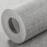 Trafagala Light Grey Linen Wallpaper Modern Plain Textured view 1