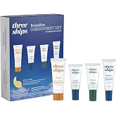 Three Ships - Discovery Beauty Skincare Kit | With Purify Cleanser, Radiance Cream, Jelly Drops + Skin Hero Serums | Cruelty-Free, Vegan, Paraben-Free, Sensitive Skin Safe