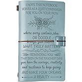 PRSTENLY Inspirational Gifts for Women, 140 Page Leather Journal Spiritual Motivational Encouragement Birthday Gifts for Women Her Friends Sisters Daughter Coworker Valentines Day Graduation Christmas