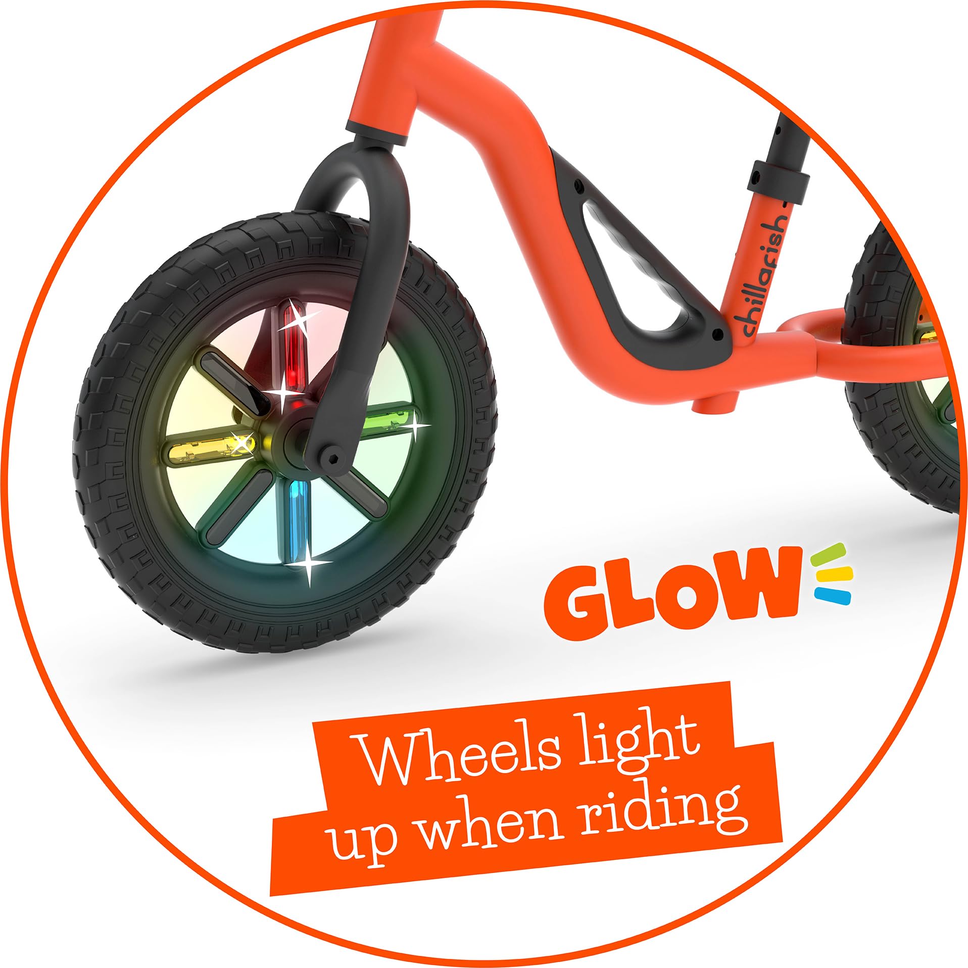 Chillafish Charlie Kids Balance Bike: Lightweight Frame, Toddler Bicycle with No-Puncture Tires, Adjustable Seat & Handle Bars, Easy Carry Handle