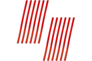 Lyellfe 12 Pack Silicone Oven Rack Shields, Red Oven Rack Protectors, 14 Inch Food Grade Microwave Edge Liner Cover for Home 