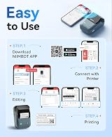 NIIMBOT B1 Label Maker 2 Inch Bluetooth Thermal Printer for iOS Android view 6