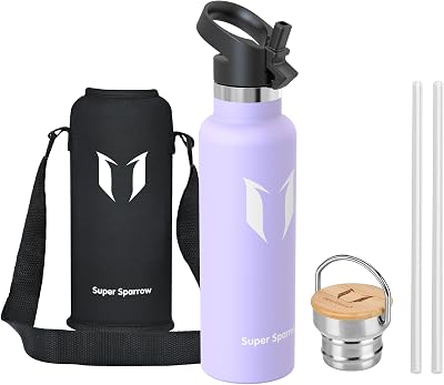 Super Sparrow Water Bottle Stainless Steel 620ml Insulated BPA Free