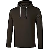 VAUTE Men's Hoodie Golf Fleece Hooded Sweatshirts Long Sleeve UPF 50+ Dry Fit Lightweight Hoodie Pullover with Pocket