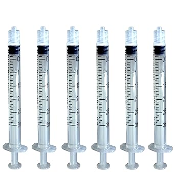 3 Milliliter Plastic Syringe Luer Lock Without Needle Non Sterile Pack Of 50 Amazon Com Industrial Scientific
