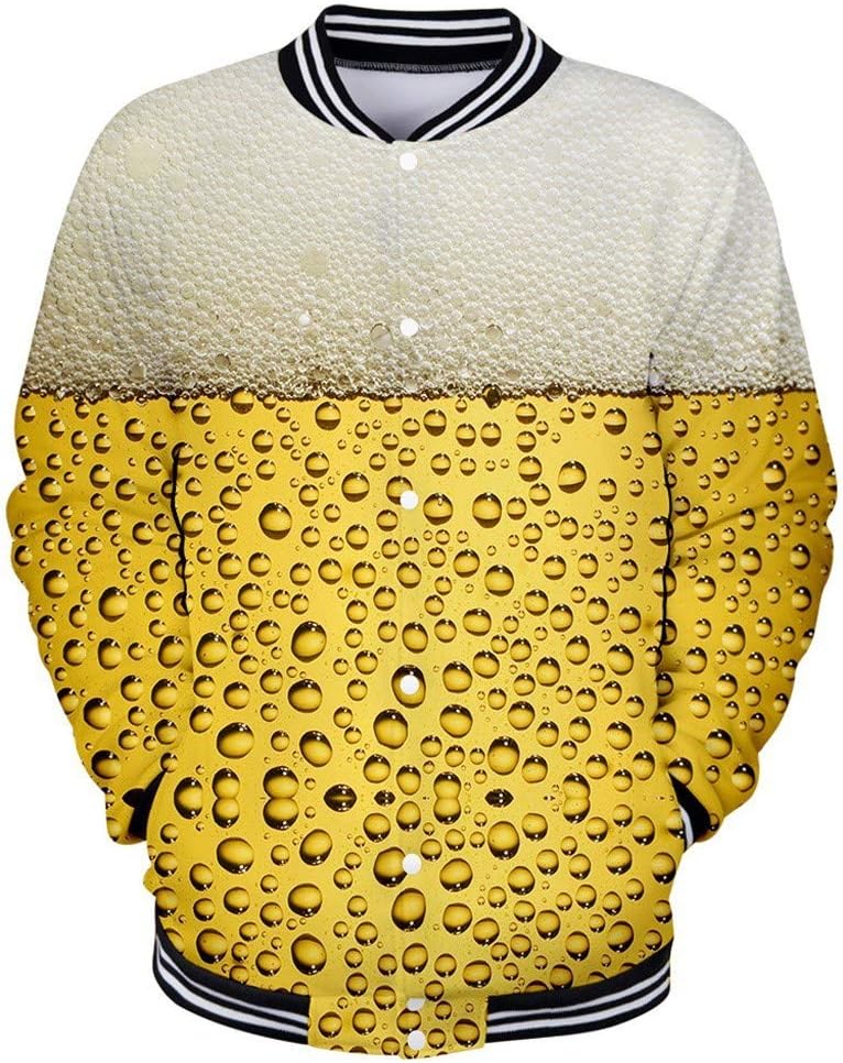 Tops for Mens Beer Festival Printing Cheers Casual Printing Sport Shirt Pullover Sweatshirt