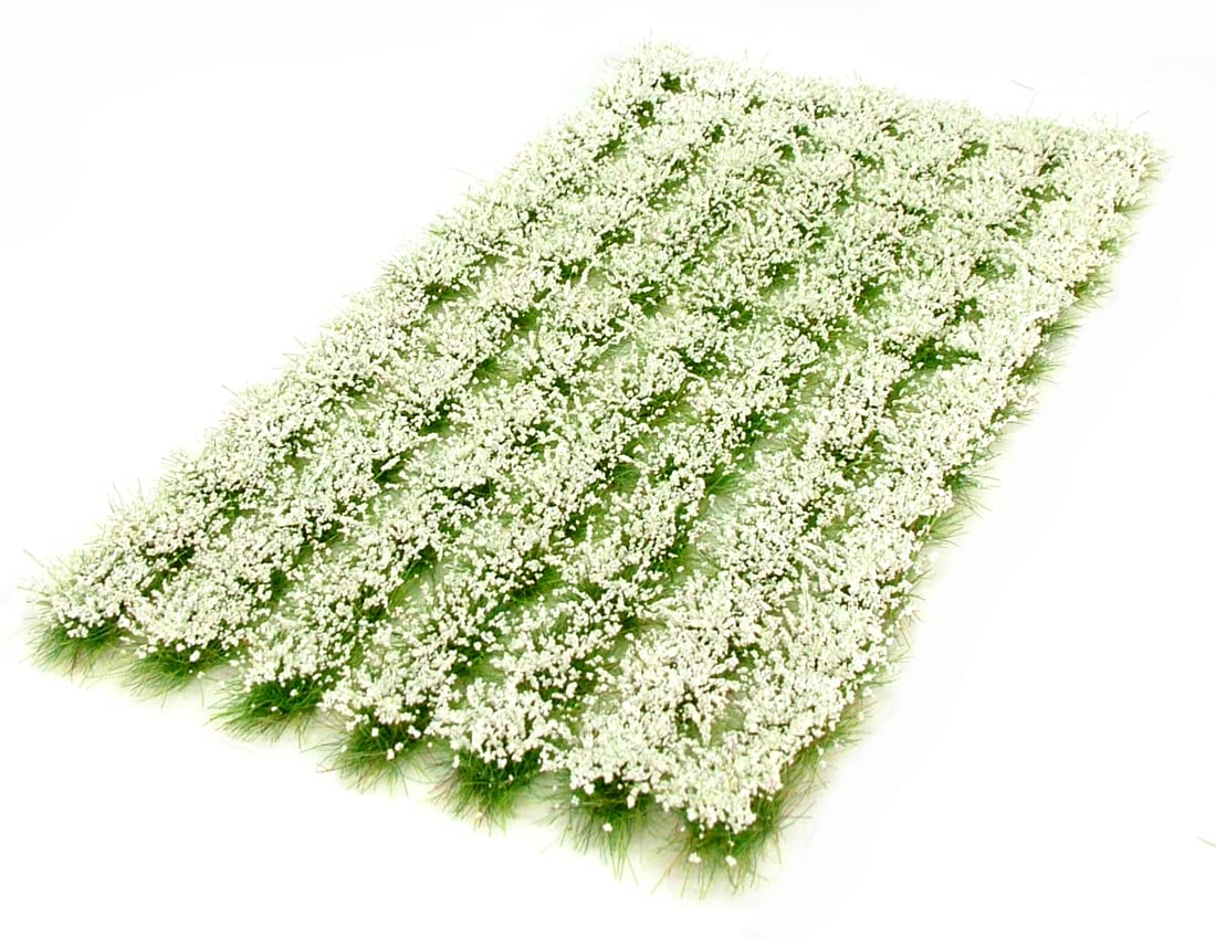 6mm White flower tufts x91 Model Grass Warpainter Scenics