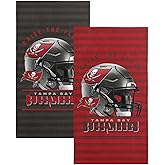 Northwest NFL Tampa Bay Buccaneers 2-Pack Beach Towel Set, 30" x 60" Each, Standard, Team Colors