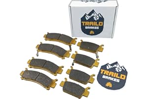 Traild Ceramic Brake Pad Set for Honda Talon 1000 1000R 1000X 1000X-4 1000R-4 2019, 2020, 2021, 2022, 2023, 2024 Front & Rear