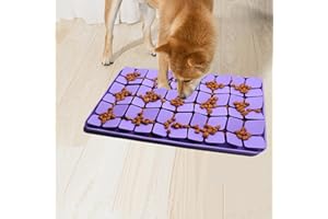 Femont Silicone Snuffle Mat for Small Medium Dogs,Slow Feeder Lick Mat for Pet Slow Down Eating,Encourages Natural Foraging Skill,Interactive Feed Game Toy Lick Mat Bowl for All Breed Dog