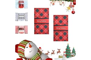 2Packs Waterfall Christmas Gift Card Booklet, Surprise Gift Card Holder Book for Xmas, Merry Xmas Gifts Card Book, DIY Person