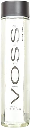Voss Sparkling Water MW 0,8l Tafelwasser mit Kohlensäure, Glasflasche