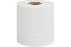 AmazonCommercial 2-Ply Soft, Absorbent Centerpull Paper Towels Compatible with Universal Dispensers, FSC Certified, 7.6 x 9 in, 6 Rolls, 600 Towels per Roll