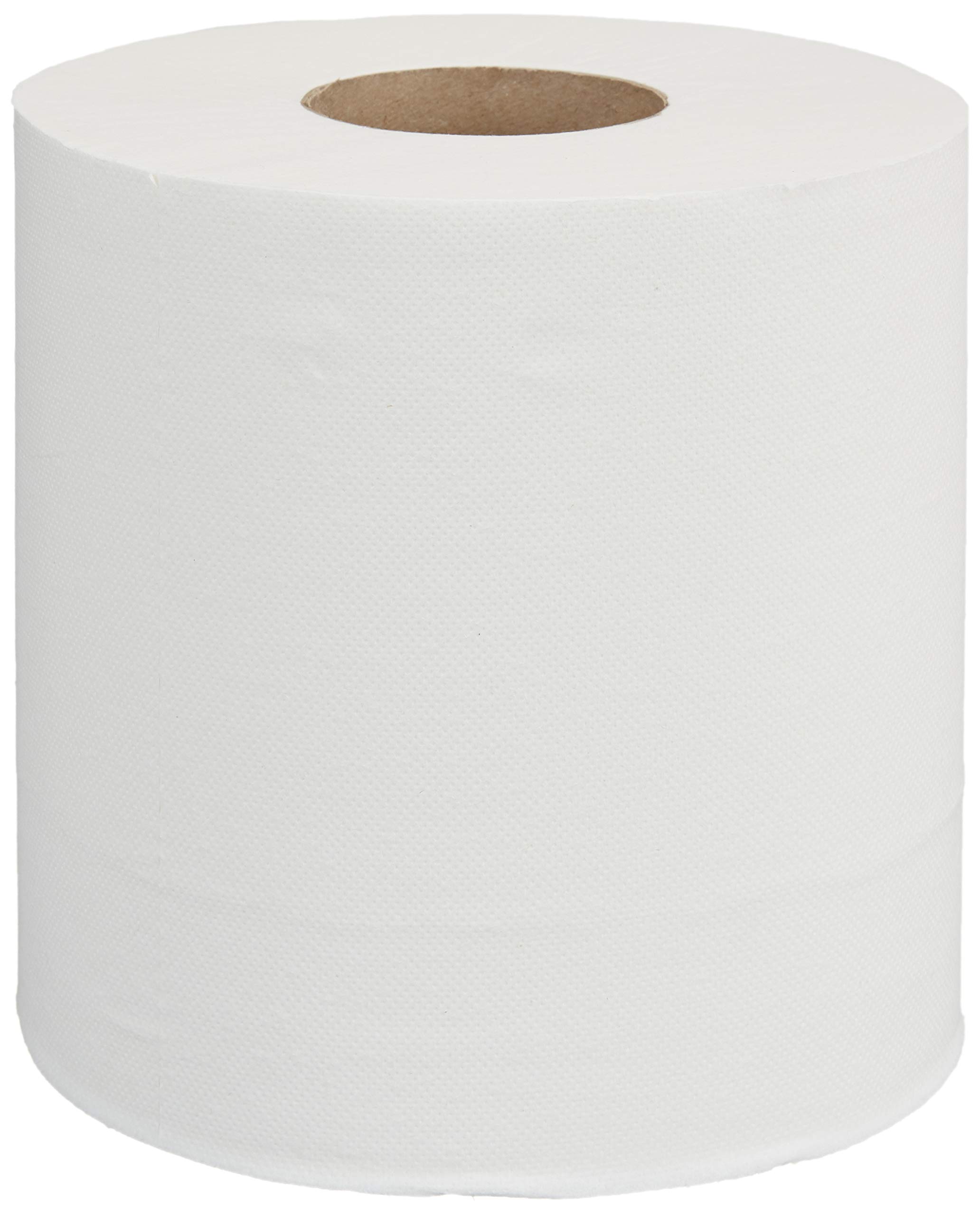 Photo 1 of AmazonCommercial 2-Ply Soft, Absorbent Centerpull Paper Towels Compatible with Universal Dispensers, FSC Certified, 7.6 x 9 in, 6 Rolls, 600 Towels per Roll
