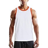 Zengjo Tank Tops for Men Athletic Jersey Ringer Tanks for Sports Sleeveless Shirts