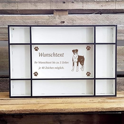 Caja de almacenamiento personalizada con diseño de perro «bóxer alemán