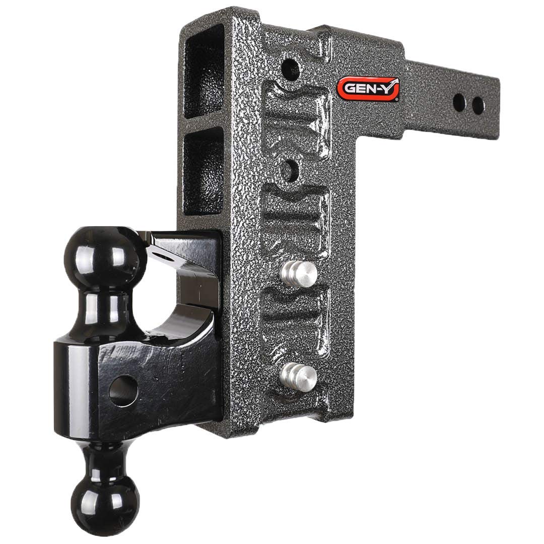 GENY GH624, 2.5" Receiver Adjustable Pintle Combo, Class V 21,000 lb