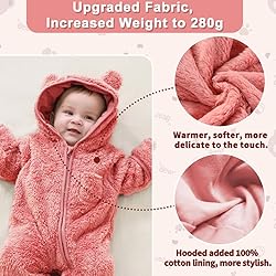 AiWMGL Newborn Baby Bear Outfit Suit With Fold-Over