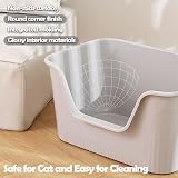 Vealind Cat Litter Tray High Sides Low Entry 45L x 36W x 22.5H cm view 4