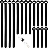 100PCS Reusable Cable Ties - Multi-Purpose Cable management Hook & Loop Cable Straps Wire Ties, Adjustable Fastening Cord Org