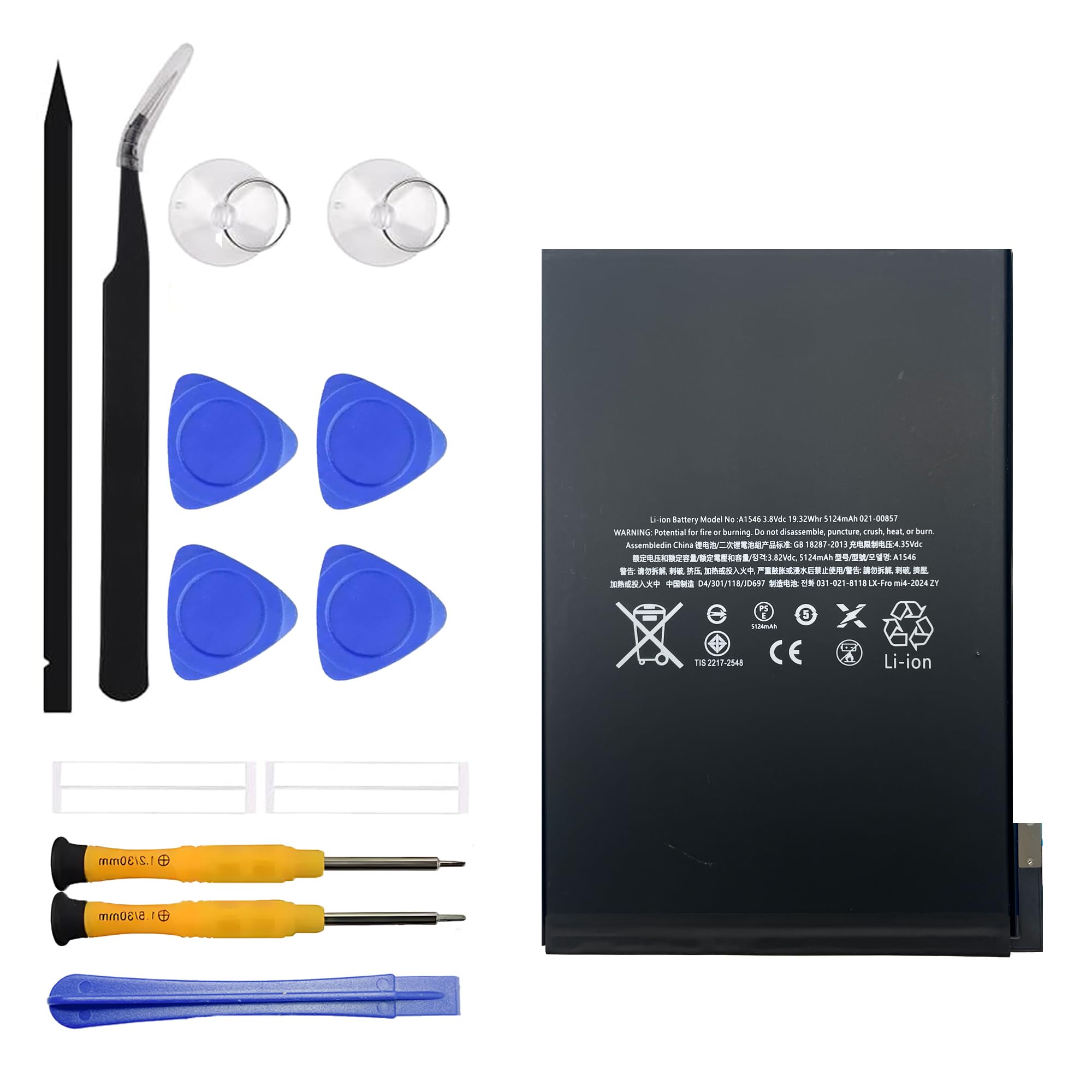 Photo 1 of ERYNK A1546/A1538 Rechargeable Battery Compatible with iPad mini 4 with Tools