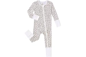 SUZEL Baby Boys Girls Footless Pajamas - Viscose from Bamboo Zippy Pjs Sleep 'N Play - Infant One Piece Romper - 0-24 Months