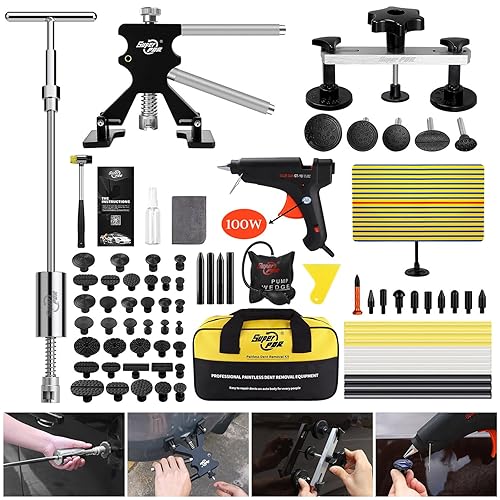 Kit Réparation Bosselures Sans Peinture Fly5D - Avec Extracteur à Pont, Colle Chauffante, Pour Petites Et Moyennes Bosses