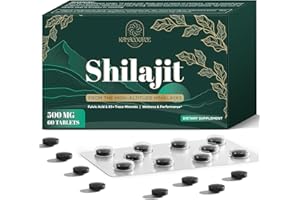 KANACOUFCE 30,000 MG Shilajit Tablets, Shilajit Himalayan Organic, with Fulvic Acid & 85+ Trace Minerals, More Effective Than Shilajit Resin & Capsules, Shilajit for Men & Women, with Lab Test. 60 Count.