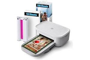 HP Sprocket Studio Plus 4x6 Instant Photo Printer – 118 Sheets & Cartridge Bundle - Wireless, Wi-Fi, Premium Dye Sublimation - Vibrant Color Pictures - Editing App for Fun, Creative Photos